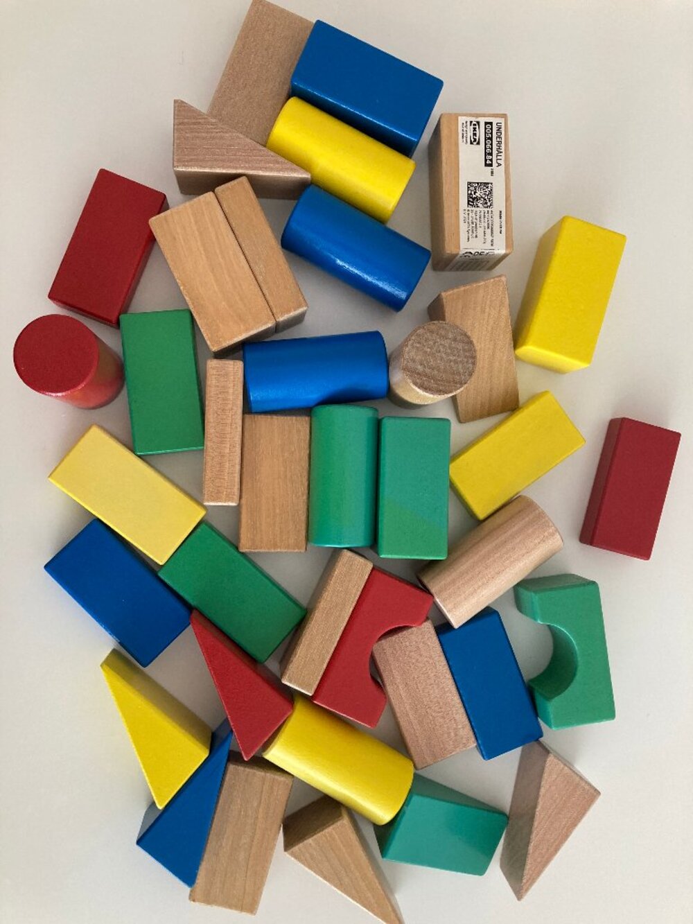 IKEA Wooden Blocks Children Kids Toddler Toy Building UNDERHALLA